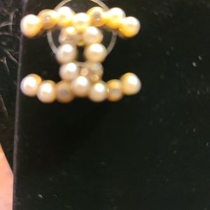 CHANEL Jewelry - Chanel gold tone and pearl CC logo studs CHANEL Jewelry - Chanel gold tone and pearl CC logo studs